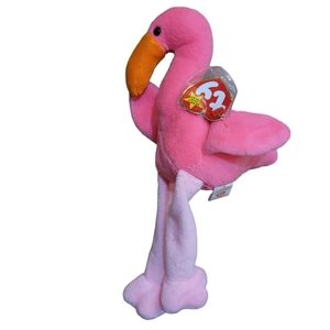 Ty Beanie Baby “Pinky The Flamingo” Vintage 1995 Collectible